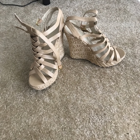 C Label Shoes - Tan wedges